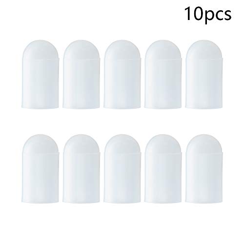 OTHMRO 10PCS Silicone Protetive Round Rubber Tampe, 6,5x9,5x17,5 mm/0,25 × 0,37 × 0,68 polegadas Random tampa de tampa