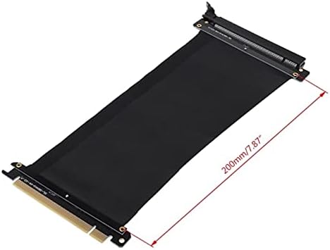 Conectores Cabo de extensão da placa gráfica 20/30cm Cabo de extensão gráfico para GPU Cartão de ExtremPer Flexível Vertical