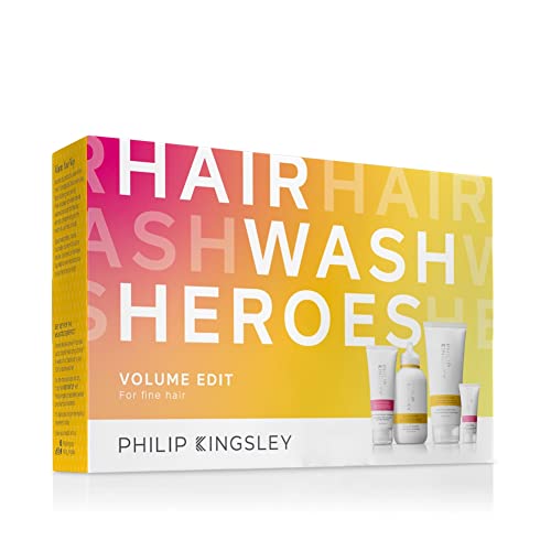 Philip Kingsley Hair Heroes Heroes Kit de tratamento de cabelo, shampoo volumizante e conjunto de condicionadores, tratamento