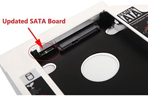 2º 2.5 HDD SSD Drive rígido Bandeja de quadros de baía óptica para HP Compaq pré -cq70 cq71 cq60 cq61 cq62