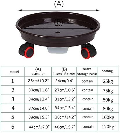 8#Base de almofada de flores UV Bandeja móvel espessada com rodas universais