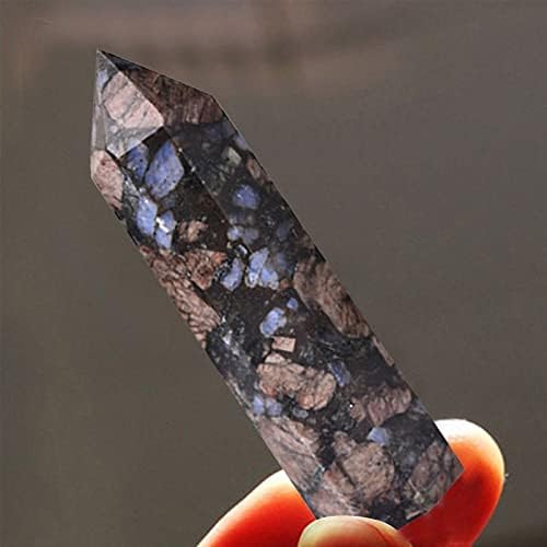 Fluorito sintético de fluorita natural Cura de Cristal Blueblende Rod hexagonal para decoração de decoração de feng shui decoração de escritório em casa