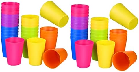 Kisangel 48 PCs Canecas de gelo Copas de bebida suprimentos leite sucos infantis acampando camping various partido de festa ao