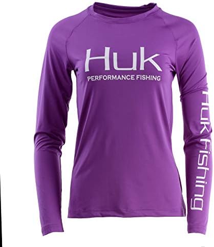 Huk Women's Pursuit Long Sleeve Performance Camiseta + Proteção solar