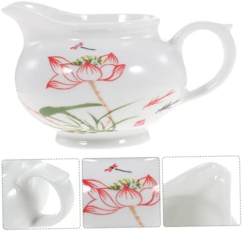 Bestonzon 2pcs imersão de lótus rosa flor de cerâmica gravey servir creme azul chinês chinear leite barco estilo mel prato de