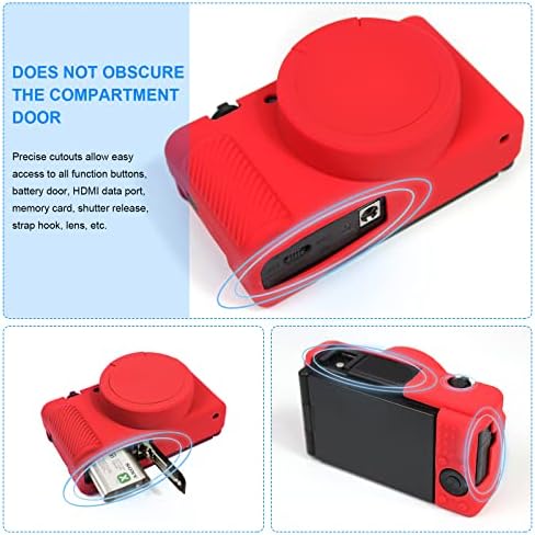 Casa de capuz fácil compatível com câmera de vlogging digital Sony ZV-1 ZV1, protetor de cobertura protetora de