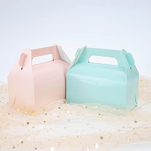 Walnut 10pcs /kraft box bolo bolo oeste ponto branco sobremesa marrom marrom rosa embalagem verde papel copo Party de casamento portátil caixa de papel caixa de caixa