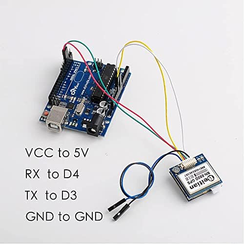 GEEKSTORY BN-880Q GPS GLONASS 4M Flash Compass qMC5883L NMEA-0183 para Arduino Raspberry Pi Pixhawk Aeronave CC3D