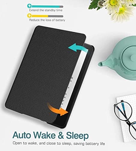 Kindle Paperwhite 11th Gen / 5 Signature Edition Cover de couro, capa inteligente magnética com despertar automático / Sleep Slim