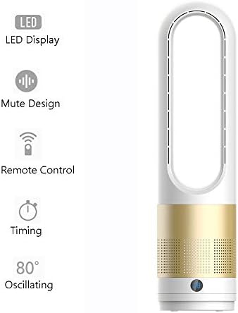 ISOBU LILIANG- Ventilador sem lâmina com eficiência energética, refrigeradores evaporativos com controle remoto, LED silencioso Exibir