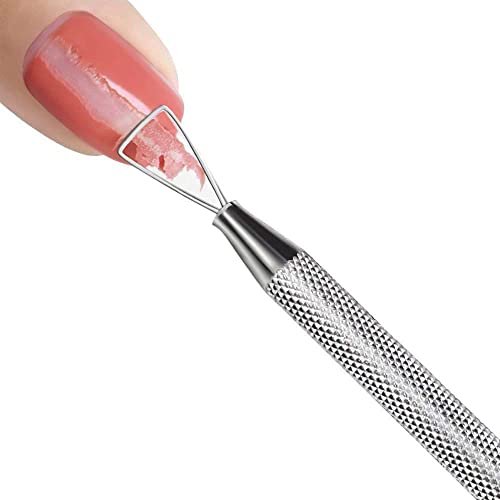 Pretty Diva Cuticle Pusher - Salto de cutícula de aço inoxidável raspador de cutículas de unhas Remova o esmalte de gel, ferramentas