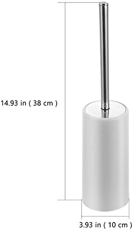 Escova de vaso sanitário guojm 1pc pincel de vaso sanitário e suporte de suporte comprido maçaneta de aço inoxidável