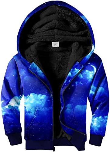 Swisswell Boys Hoodie Sherpa Fleece Jacket fort