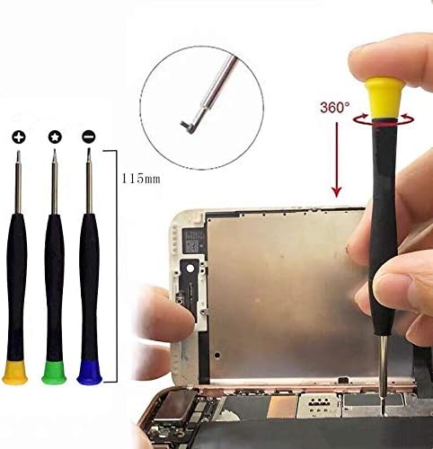 WILHOM 25 em 1 kit de ferramentas de reparo eletrônico, conjunto de fendas de fenda de precisão Magnetic para iPhone, telefone celular,