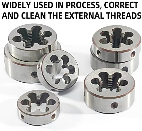 Aceteel M11 x 0,5 métrica de matriz redonda, rosca da máquina direita Dado M11 x 0,5mm