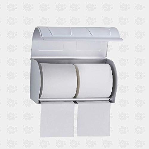 Porta -toalhas de papel de palha - suporte de papel toalheiro de papel toalheiro dispensador de papel duplo suporte de papel com tampa