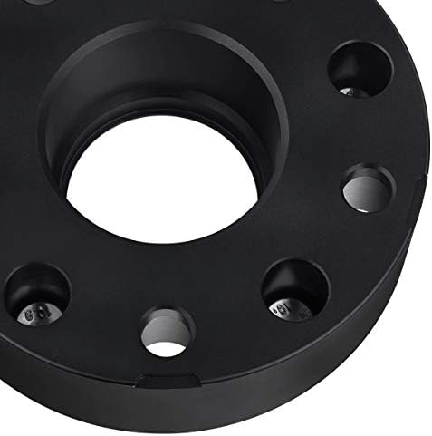 Suspensões supremas - Conjunto de 4pc [preto] 2 Hub Spacers de rodas para 2012-2018 Dodge Ram 1500 2WD 4WD - 5x139,7mm Padrão