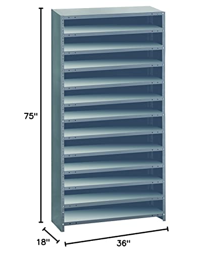 Sistemas de armazenamento quântico CL1275-000 Sistema de prateleiras fechadas para gavetas de super tuff euro, 12 d x