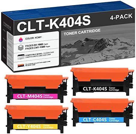 Cartuchos de toner 404s-EAXIU CLT-K404S CLT-C404S CLT-M404S CLT-Y404S Substituição para Xpress C430W C430 C480FW C480FN C480 C43X Série C48X Impressora