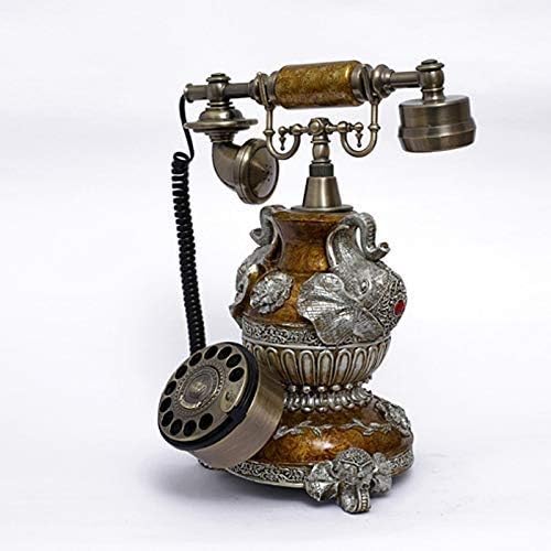 XJJZS Design Telefone antigo - telefone rotativo - telefone retrô com fio - telefones decorativos vintage