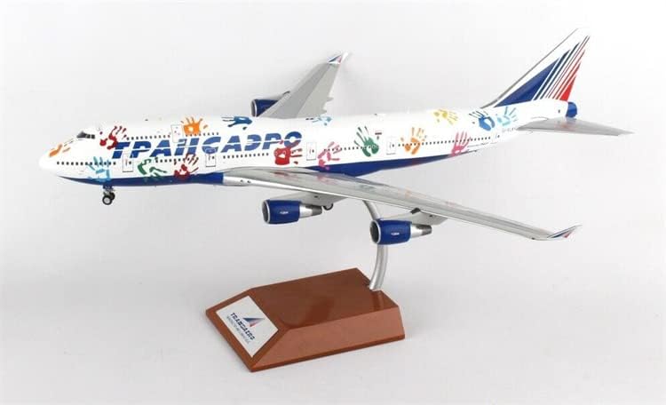 Airlines translocal 200 Transaero para Boeing 747-412 EI-XLK Flight of Hope With Stand Limited Edition 1/200 Aeronave Diecast Modelo