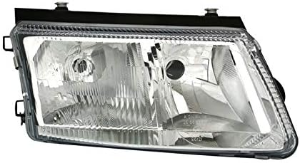 Faróis VP305p farol do lado direito Headlamp Passageiro Conjunto de faróis Limpa de farol de carro frontal Luminária de carro Luz de carro LHD Compatível com Volkswagen passat 3b 1996 1997 1998 1999 2000