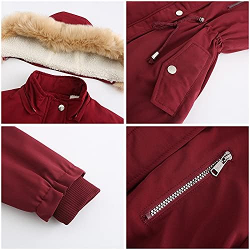 PaptTicoat, capuz para festas para mulheres de manga comprida o ano novo encanto com jaqueta de boné de espessura feminina