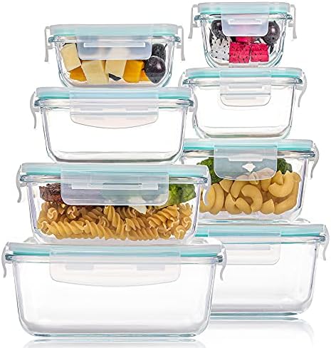 Vtopmart Clear Plastic Pantry Organizer Bins e 8 Pack Glass Food Storage Rececters