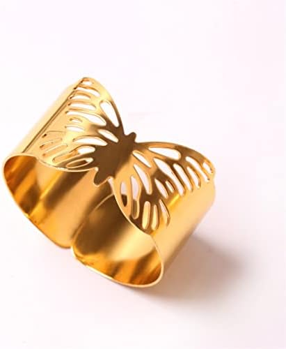 MJWDP 12 peças Butterfly Leaf anel de guardana