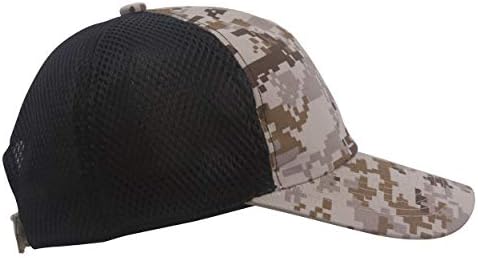 Top Headwear Camouflage Impressão Chapéu de caminhoneiro ajustável