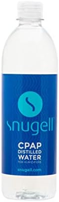 Água destilada de Snugell para umidificadores | Pacote de 6 garrafas 20oz H20 | Viagem amigável | 20oz H2O | Feito nos EUA |