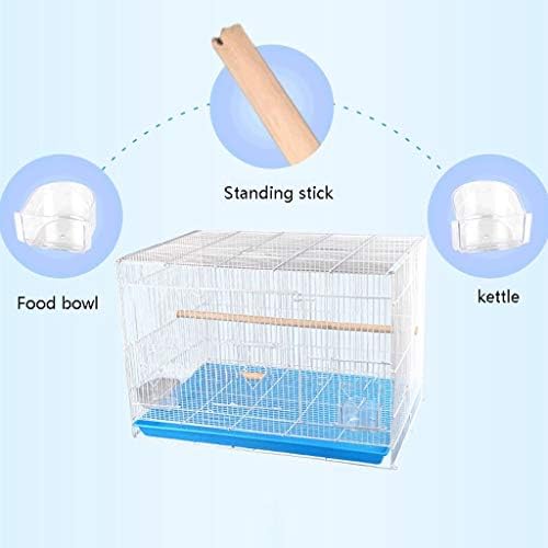 Razzum grande gaiola de pássaros quadrados de periquito de papagaio da gaiola da gaiola doméstica economia de pássaros gaiola suprimentos