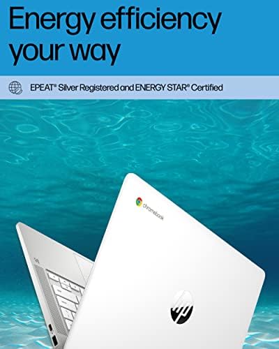 HP Chromebook 14 Laptop, Intel Celeron N4120, 4 GB RAM, 64 GB EMMC, tela HD de 14 , Chrome OS, Thin & Portable, gráficos 4K, duração