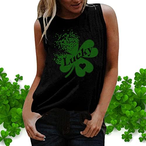 CHNNKKAOP MULHERM SMERMO TRÊNCIA CREVENDENTE DE CREVENDO MANELELENS CHAMISTAS São Patrick Day Green Tops Tops Women