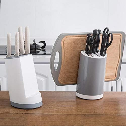 Miaohy Multifuncional Kitchen Kitcher Suport inserido portador de armazenamento Stand Stand Stand Chef Ceramic Block Block Kitchenware
