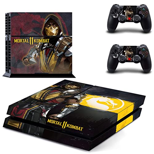Para PS5 Disc - Game Ninja Mortal Best War Kombat X PS4 ou Ps5 Skin Skin para PlayStation 4 ou 5 Console e Controladores Decalque Vinil Duc -1682