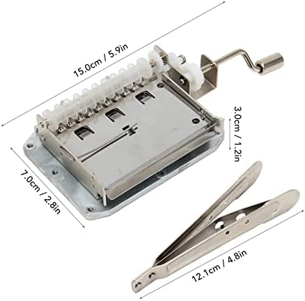 PSSOPP 30 NOTA MECANISMO MUSTICAL Caixa de música Movimento 20 Blank Strip Tapes Music Box Peças Faz o kit de ferramentas de música com o perfurador para caixas de música diy