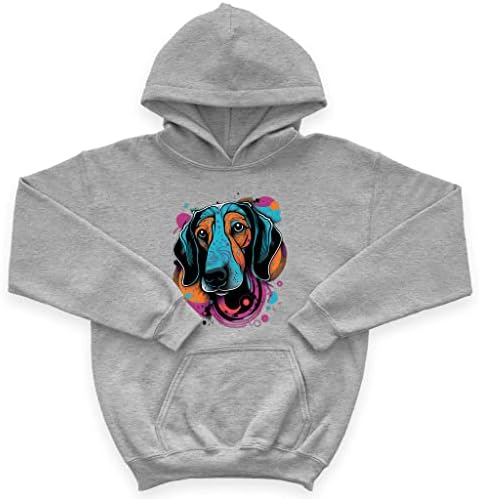 Wiener Dog Kids 'Sponge Fleece Hoodie - Capuz para crianças Dachshund - Hoodie colorido para crianças