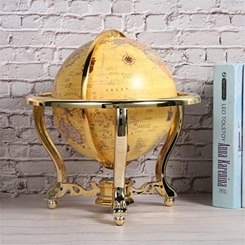 DNATS GLOBO ANTIGO GOOPE Decoração da mesa de trabalho Ferramenta de ensino Crafts With Compass 720 graus Reading World Globe