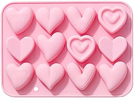 Blmiede 12 até 6 tipos diferentes de amor moldes de silicone para assar moldes de chocolate moldes de gote