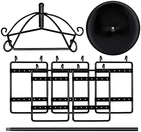 Brincos de Zsedp Organizador de joalheria rotativo Jóia de joalheria Stand Brincho de metal Bracelelet Sitter