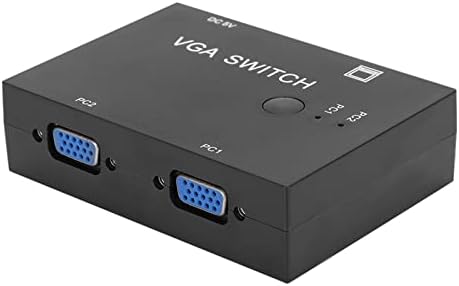 Monitores Akozon Switch VGA e HDMI, acessórios VGA Splitter Computer 2 in 1 Switcher HD Acessórios para interruptor de host RS 2-em-1-1-saída Porta