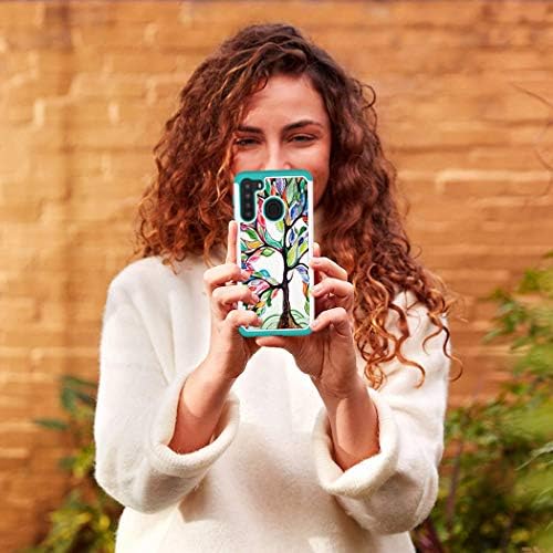 Caixa de telefone Yerebel para o caso Galaxy A21 2020, Galaxy A21 Caso fofo para meninas, Casos de capa de telefonia