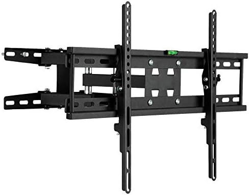 Suporte de parede de TV em aço inoxidável para a maioria das TVs curvas planas de 32 a 70 polegadas, parede de TV pequena de até 50