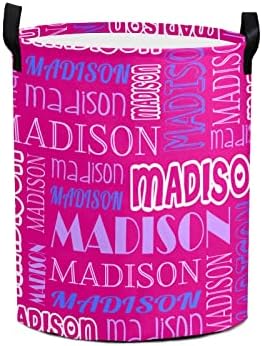 Cesta de lavanderia personalizada com nomes cestos personalizados cesto de roupas sujas personalizadas com texto de nome para adultos crianças meninos meninas
