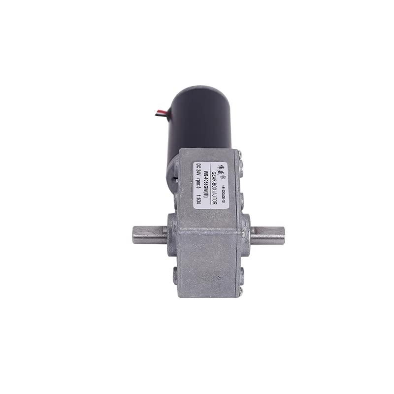 Motor DAVITU DC - Motor de engrenagem de worm de eixo duplo 12V 24V DC Motor de baixa velocidade 4058 GW de 8 mm de diâmetro DC Motor