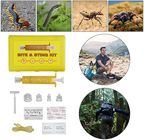 Kit de mordida de cobra ZMarthumb, ferramenta de kit de picada de insetos, bomba de sucção de extrator de veneno,