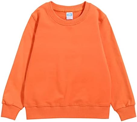 Crianças menino menina pullover sólido manga comprida Sorto de algodão Winter Warm casual clássico tops macios