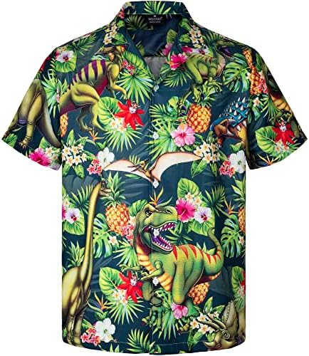 Mikenko Funny Hawaiian Shirt Tropical Short Manga Summer Beach Down Beer Bigfoot Hawaiian Shirts for Men 3xl 4xl