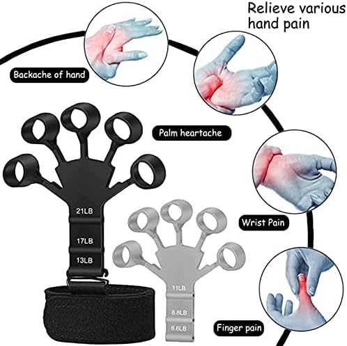 Treinador de força de aderência, fortalecedor da mão, fortalecedor de dedos, exercícios para a mão para força, força de força,
